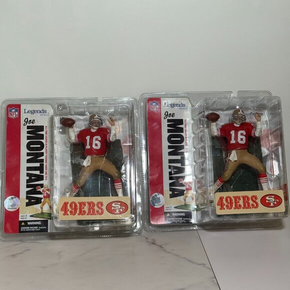 Joe Montana San Francisco 49ers McFarlane NFL Legends Series 2 – Red Jersey NIB - Picture 5 of 5